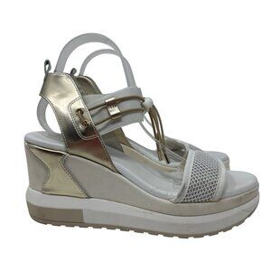 NeroGiardini Bungee Platform Wedge Sandal Size 40 US 10